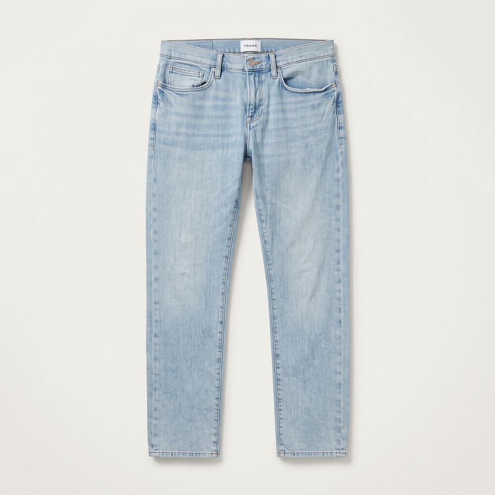 FRAME Mens 32 Minimalist Quiet Luxury Old Money L'Homme Slim Fit Denim Jeans